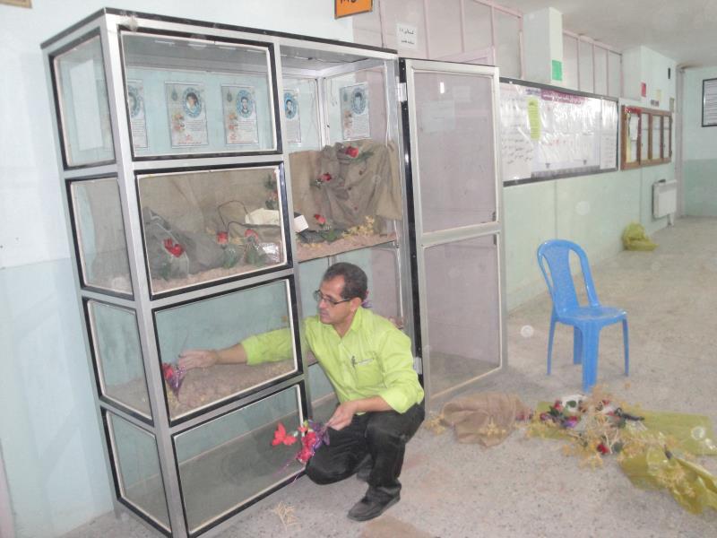 طراحی یادمان خوبان توسط مدیر آموزشگاه